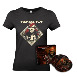 Tanzwut - Die Tanzwut kehrt zurück-2CD + Ladies T-Shirt Bundle M