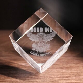 MONO INC. 3D Glaskristall mit Louder Than Hell