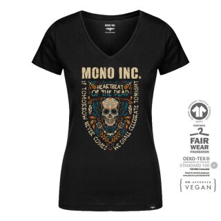 Ladies V-Neck T-Shirt MONO INC. Heartbeat of the Dead 3XL