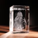 MONO INC. RAVENBLACK 3D Glaskristall mit Portrait von Martin Engler