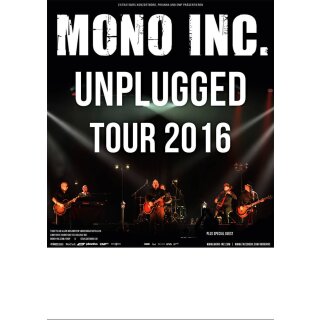 Tourposter MONO INC. Unplugged DIN A 1