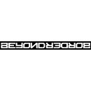 Beyond Border - Autoaufkleber (Weiß / klein)