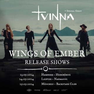 Tvinna - Wings Of Ember - Release Shows - 23.05.2024 Hamburg Hebebühne
