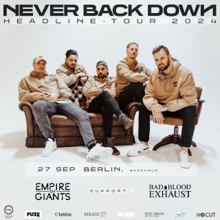 Never Back Down - Headline Tour 2024 - 27.09.2024 Berlin - Badehaus