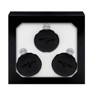Christbaumkugeln MONO INC. (3er Set) (schwarz)