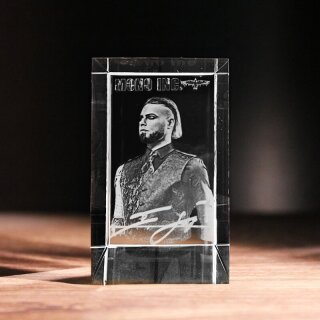 MONO INC. 3D Glass Crystal with "Darkness" Ilja