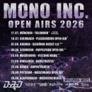 MONO INC. Open Air 08.08.2026 Schwerin - Pappelpark Open Air