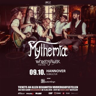 Mythemia -  Wolkenjäger Tour 2026 - 09.10.2026 Hannover -Subkultur
