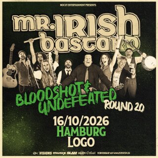 Mr. Irish Bastard Bloodshot & Undefeated Tour 16.10.2026 Hamburg - Logo